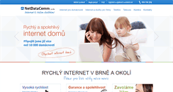 Desktop Screenshot of netdatacomm.cz