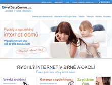 Tablet Screenshot of netdatacomm.cz